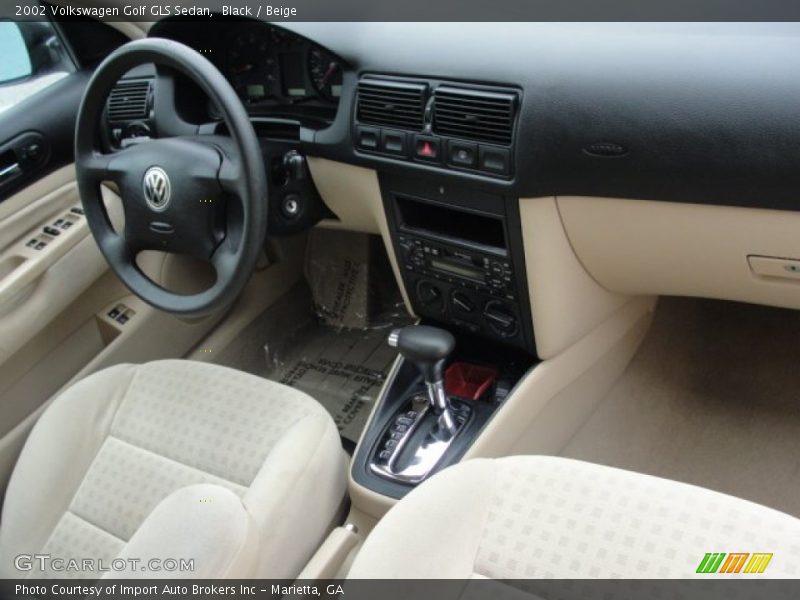 Black / Beige 2002 Volkswagen Golf GLS Sedan