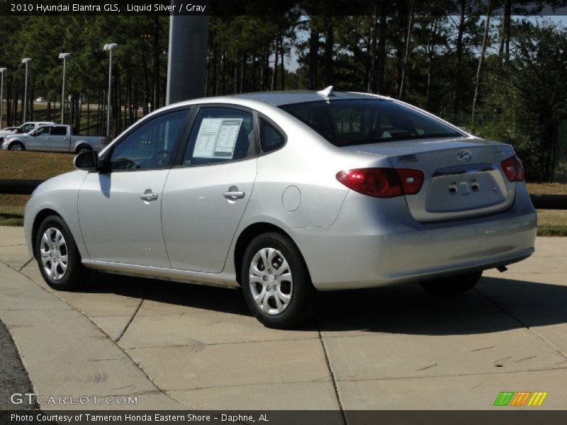Liquid Silver / Gray 2010 Hyundai Elantra GLS