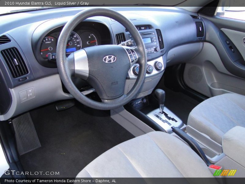 Liquid Silver / Gray 2010 Hyundai Elantra GLS