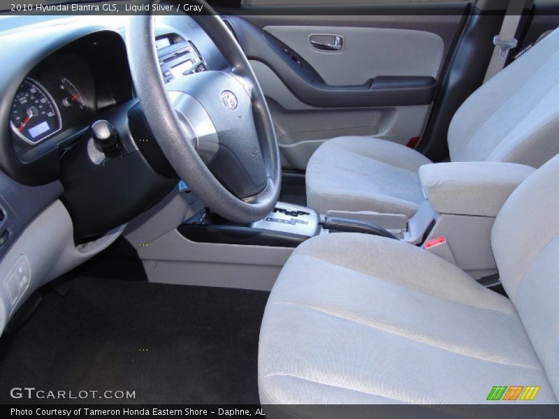 Liquid Silver / Gray 2010 Hyundai Elantra GLS