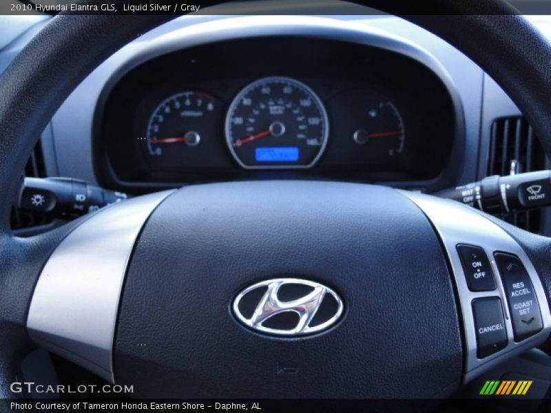Liquid Silver / Gray 2010 Hyundai Elantra GLS