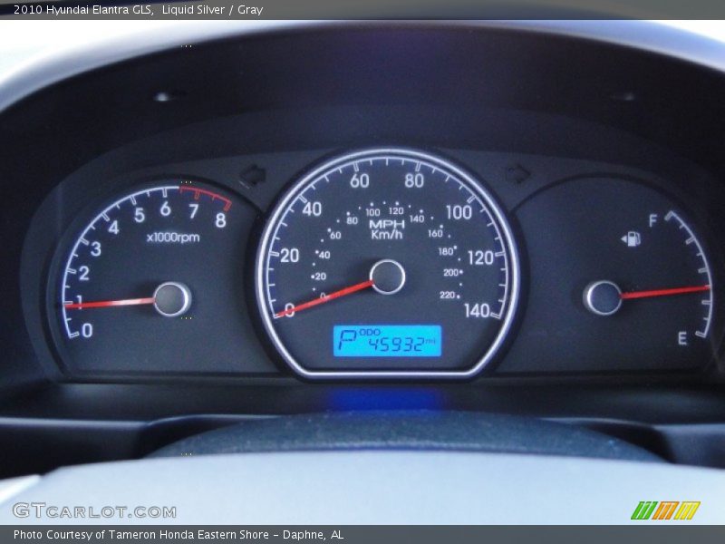 Liquid Silver / Gray 2010 Hyundai Elantra GLS