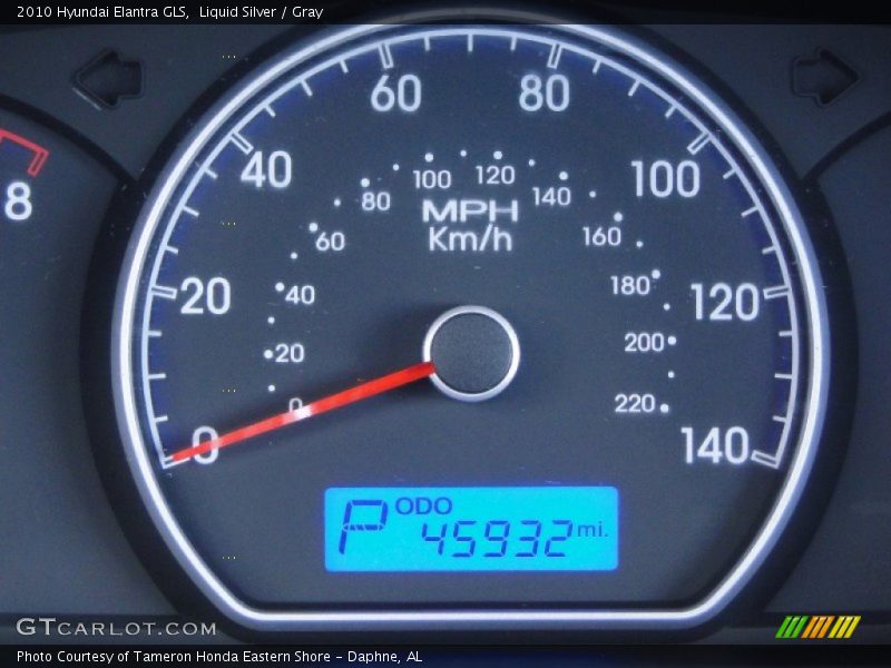 Liquid Silver / Gray 2010 Hyundai Elantra GLS