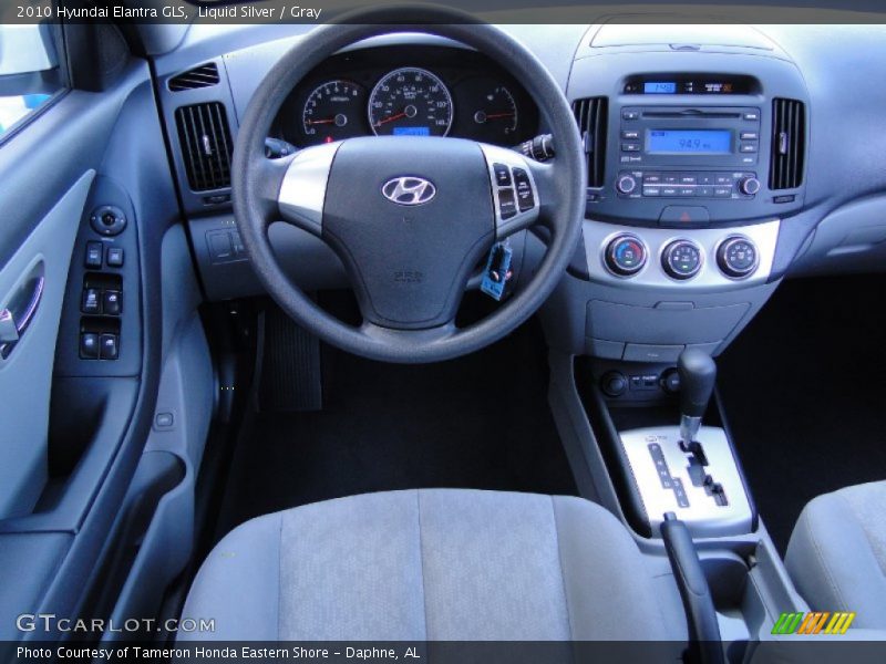Liquid Silver / Gray 2010 Hyundai Elantra GLS