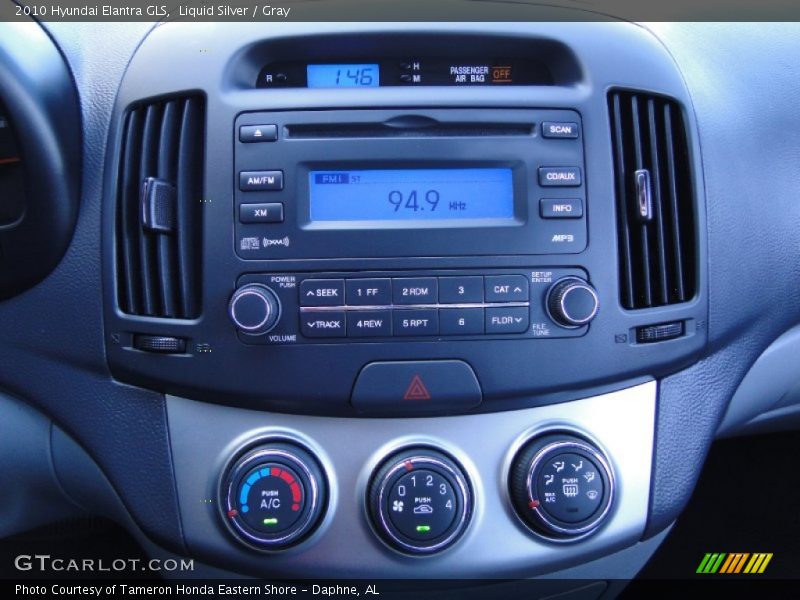 Liquid Silver / Gray 2010 Hyundai Elantra GLS
