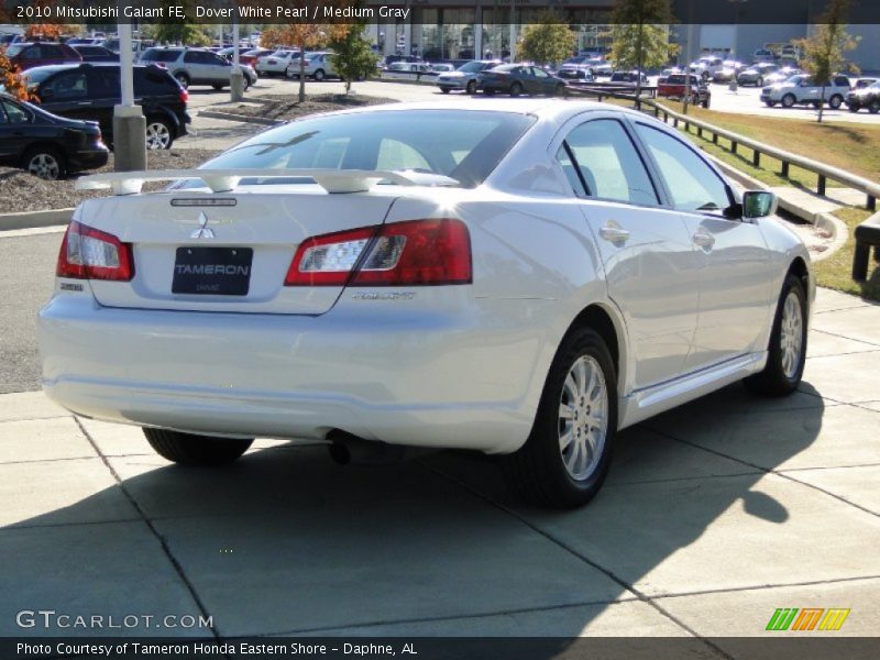 Dover White Pearl / Medium Gray 2010 Mitsubishi Galant FE