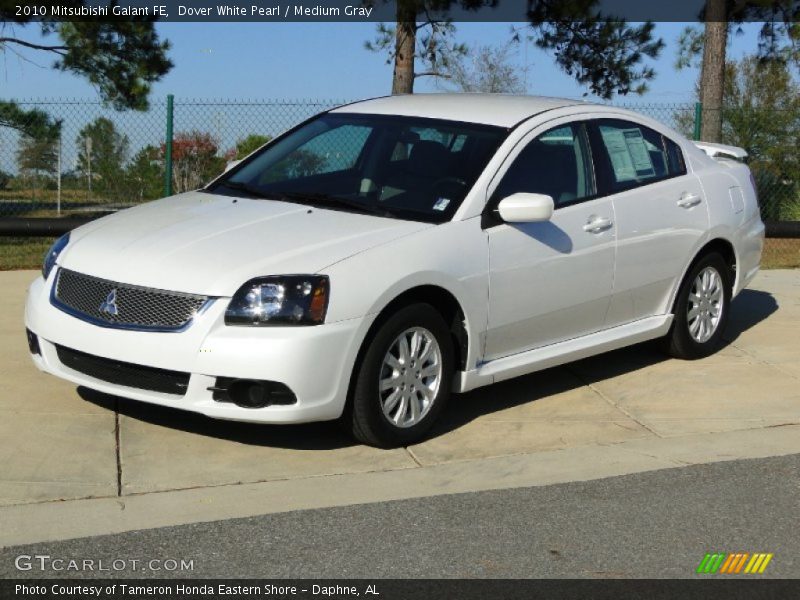 Dover White Pearl / Medium Gray 2010 Mitsubishi Galant FE