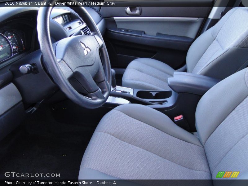 Dover White Pearl / Medium Gray 2010 Mitsubishi Galant FE