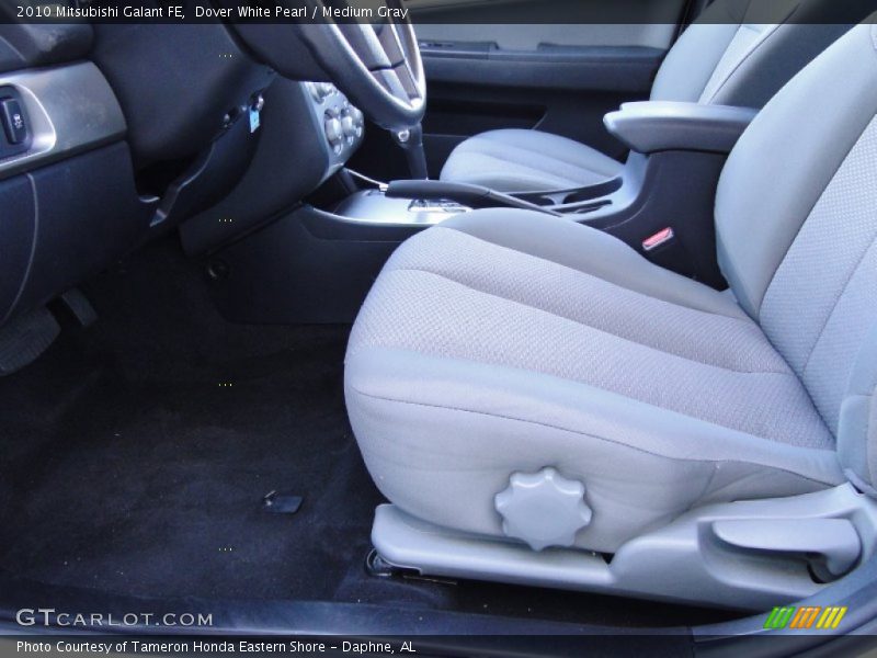 Dover White Pearl / Medium Gray 2010 Mitsubishi Galant FE