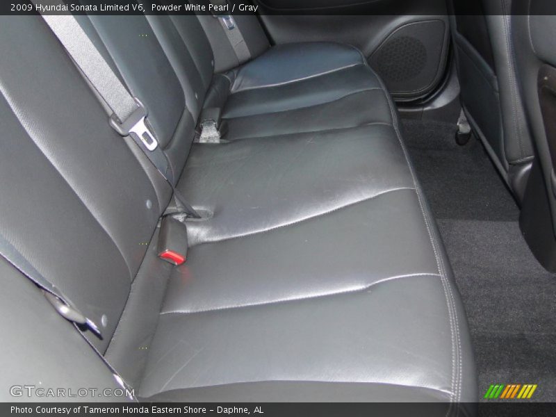 Powder White Pearl / Gray 2009 Hyundai Sonata Limited V6