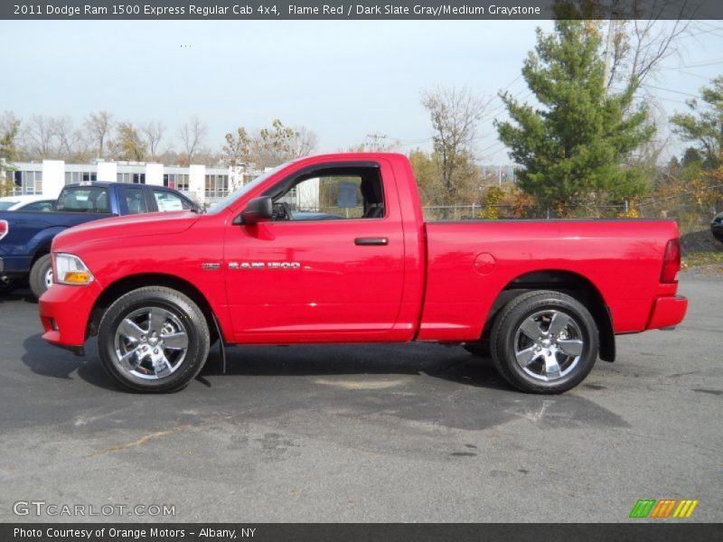  2011 Ram 1500 Express Regular Cab 4x4 Flame Red
