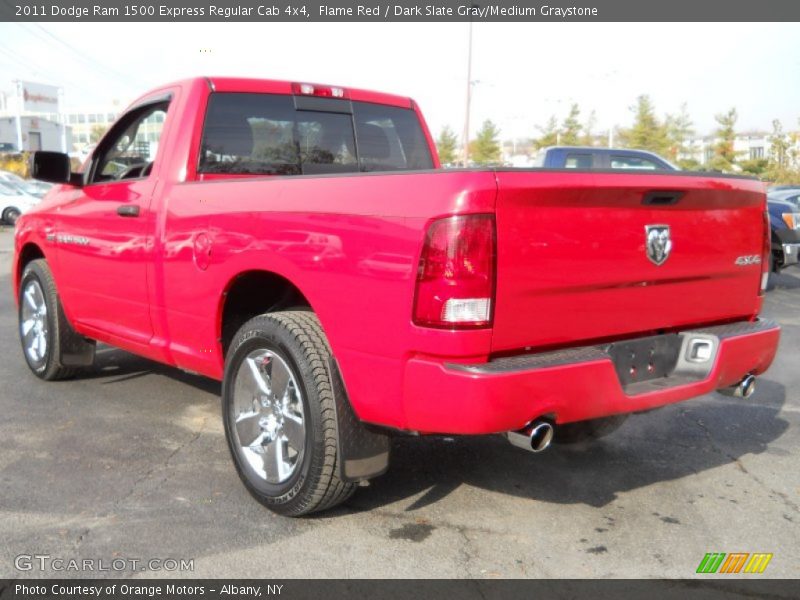 Flame Red / Dark Slate Gray/Medium Graystone 2011 Dodge Ram 1500 Express Regular Cab 4x4