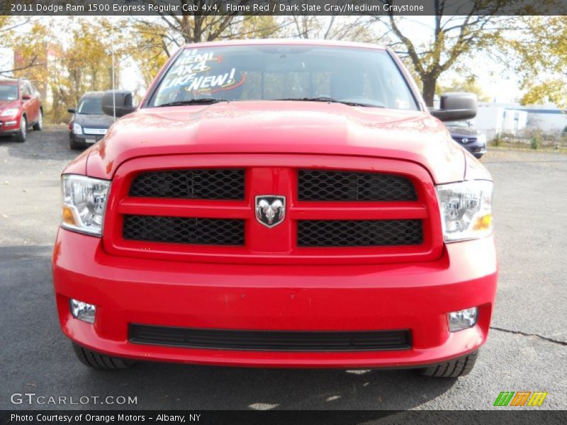 Flame Red / Dark Slate Gray/Medium Graystone 2011 Dodge Ram 1500 Express Regular Cab 4x4