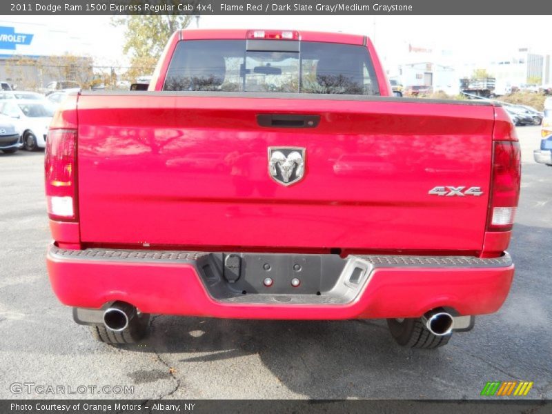 Flame Red / Dark Slate Gray/Medium Graystone 2011 Dodge Ram 1500 Express Regular Cab 4x4