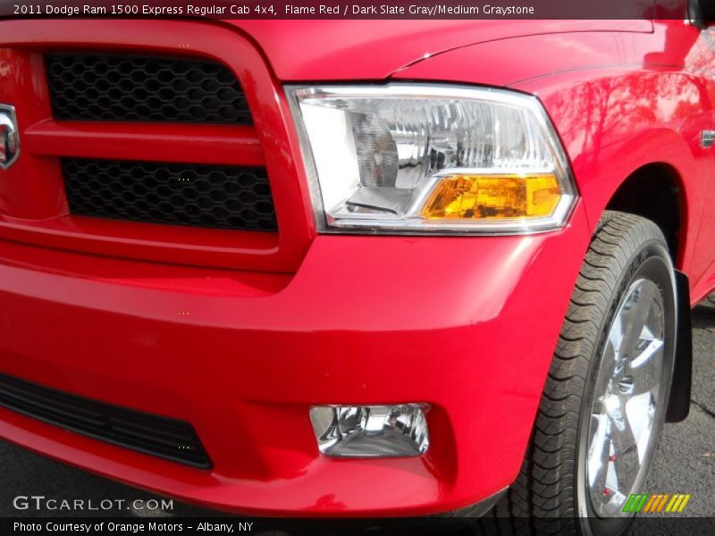 Flame Red / Dark Slate Gray/Medium Graystone 2011 Dodge Ram 1500 Express Regular Cab 4x4