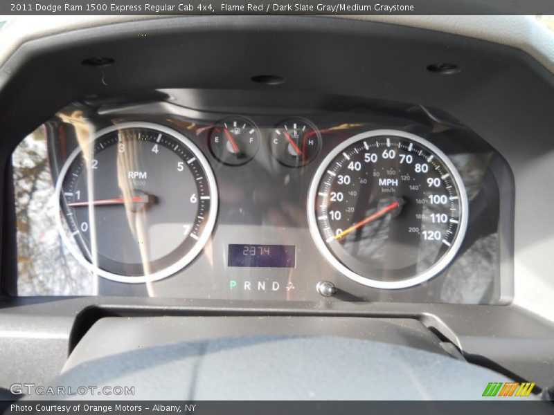 Flame Red / Dark Slate Gray/Medium Graystone 2011 Dodge Ram 1500 Express Regular Cab 4x4