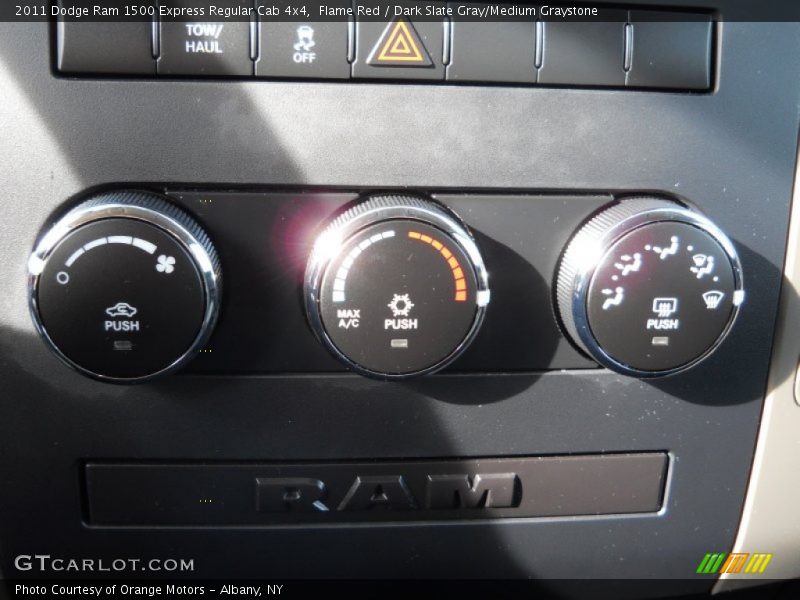 Flame Red / Dark Slate Gray/Medium Graystone 2011 Dodge Ram 1500 Express Regular Cab 4x4