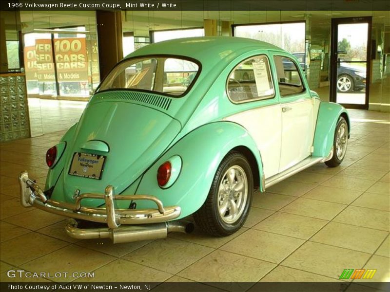 Mint White / White 1966 Volkswagen Beetle Custom Coupe