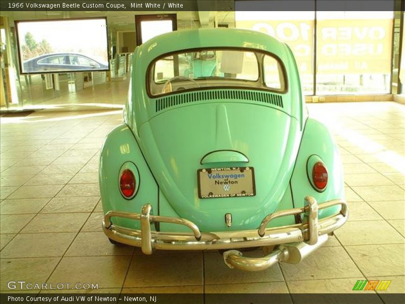 Mint White / White 1966 Volkswagen Beetle Custom Coupe
