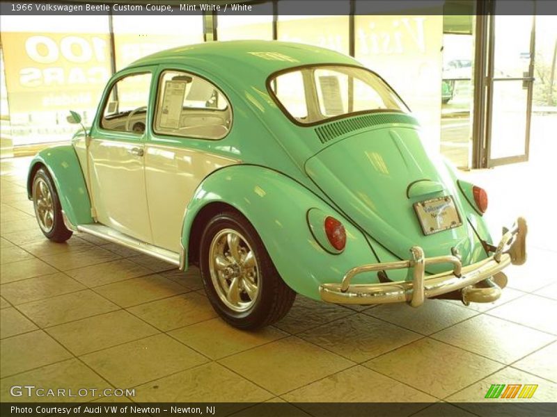 Mint White / White 1966 Volkswagen Beetle Custom Coupe
