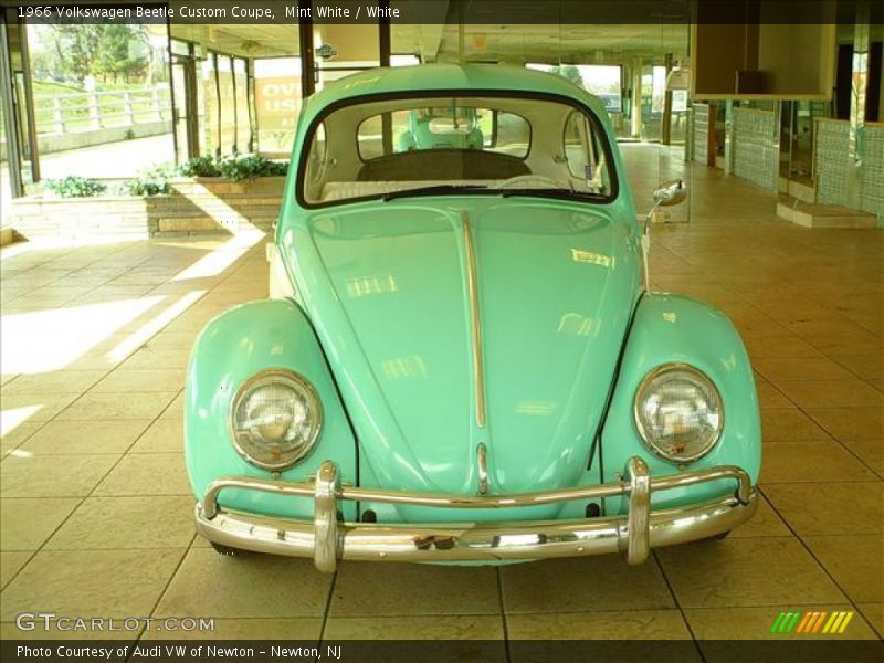 Mint White / White 1966 Volkswagen Beetle Custom Coupe