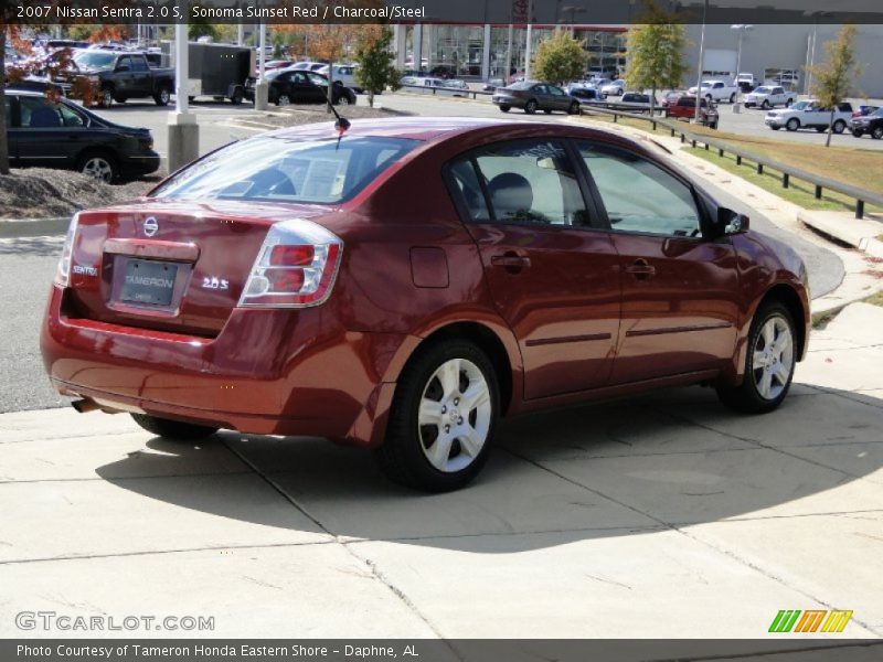 Sonoma Sunset Red / Charcoal/Steel 2007 Nissan Sentra 2.0 S