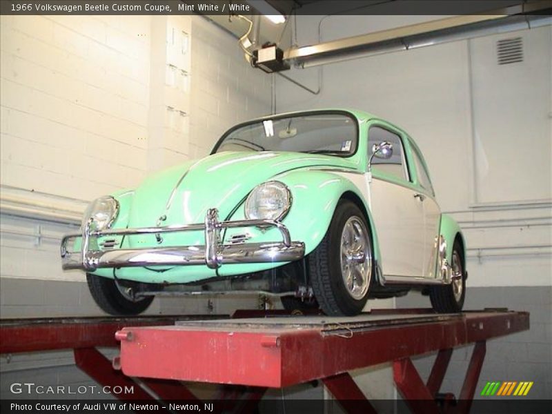 Mint White / White 1966 Volkswagen Beetle Custom Coupe