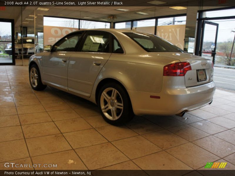 Light Silver Metallic / Black 2008 Audi A4 2.0T quattro S-Line Sedan