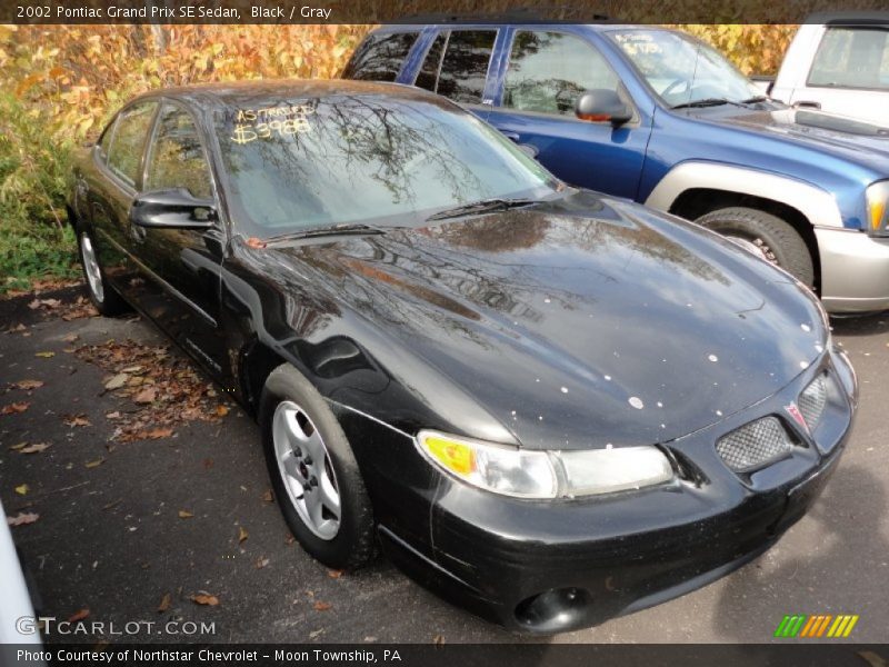 Black / Gray 2002 Pontiac Grand Prix SE Sedan