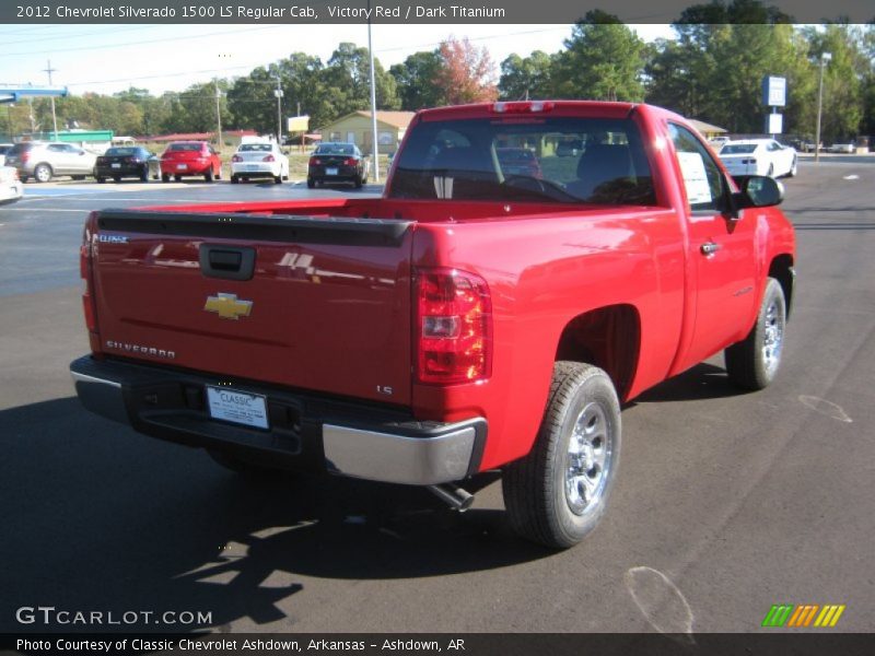 Victory Red / Dark Titanium 2012 Chevrolet Silverado 1500 LS Regular Cab