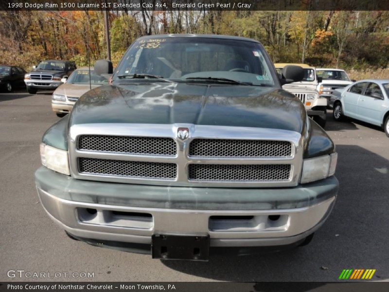 Emerald Green Pearl / Gray 1998 Dodge Ram 1500 Laramie SLT Extended Cab 4x4