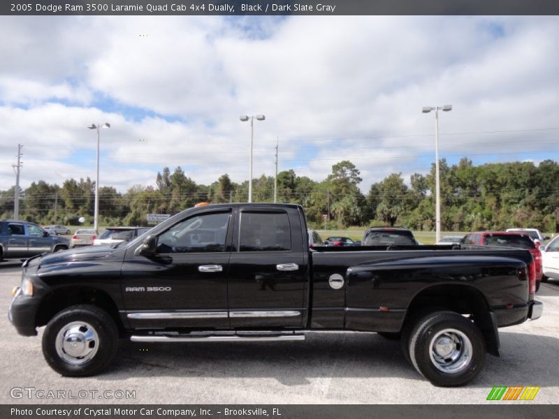 Black / Dark Slate Gray 2005 Dodge Ram 3500 Laramie Quad Cab 4x4 Dually