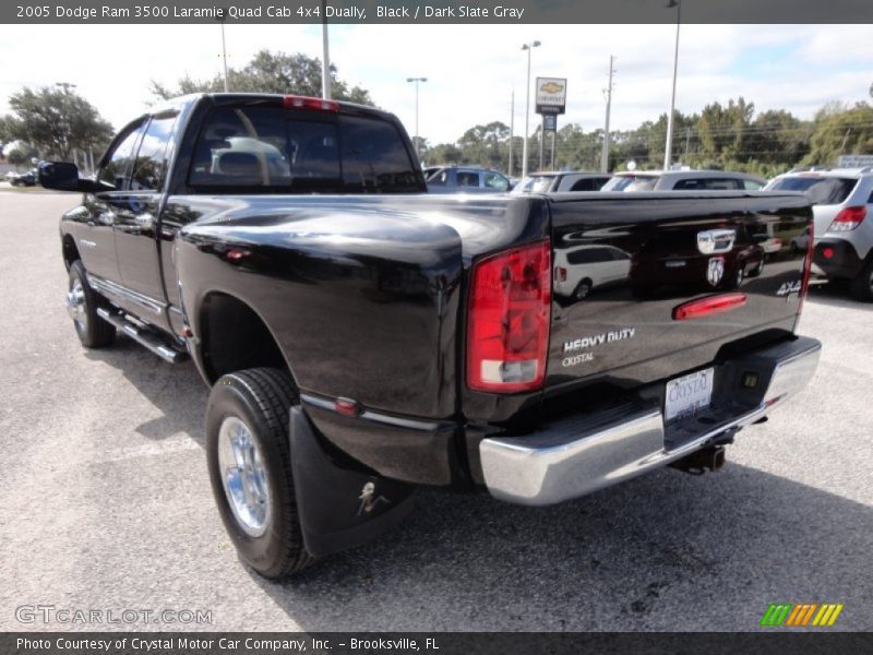 Black / Dark Slate Gray 2005 Dodge Ram 3500 Laramie Quad Cab 4x4 Dually