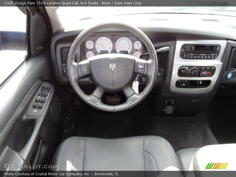 Black / Dark Slate Gray 2005 Dodge Ram 3500 Laramie Quad Cab 4x4 Dually