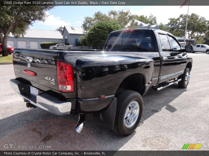 Black / Dark Slate Gray 2005 Dodge Ram 3500 Laramie Quad Cab 4x4 Dually