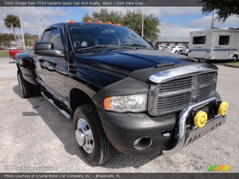 Black / Dark Slate Gray 2005 Dodge Ram 3500 Laramie Quad Cab 4x4 Dually