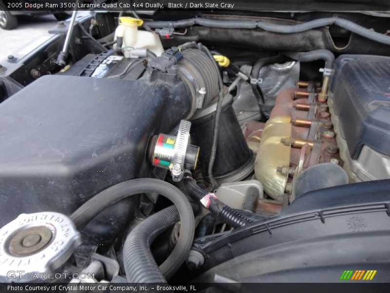Black / Dark Slate Gray 2005 Dodge Ram 3500 Laramie Quad Cab 4x4 Dually