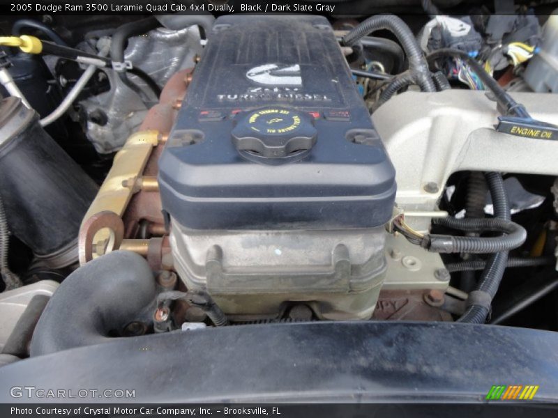 Black / Dark Slate Gray 2005 Dodge Ram 3500 Laramie Quad Cab 4x4 Dually