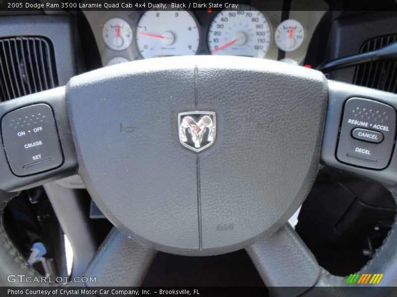 Black / Dark Slate Gray 2005 Dodge Ram 3500 Laramie Quad Cab 4x4 Dually