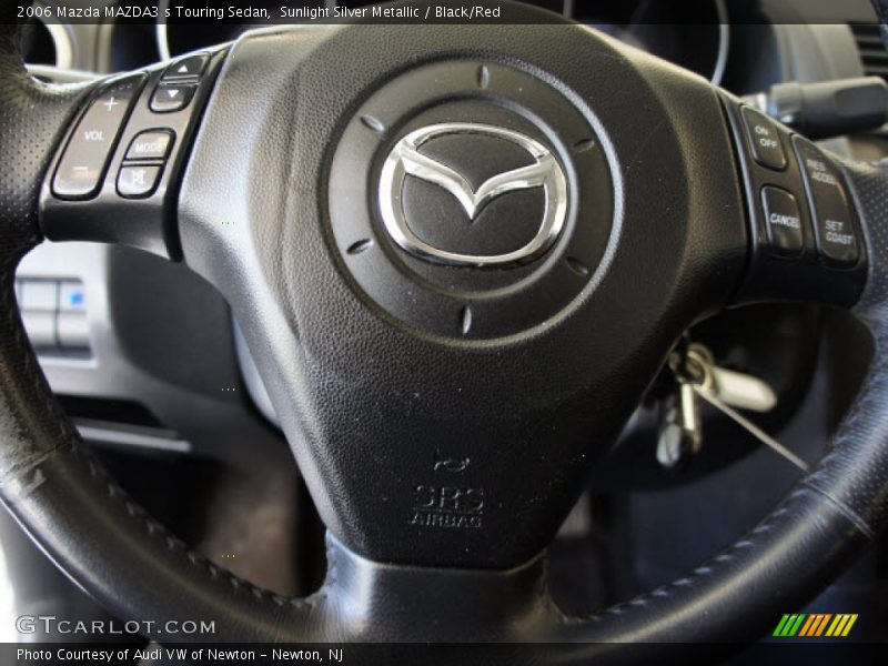 Sunlight Silver Metallic / Black/Red 2006 Mazda MAZDA3 s Touring Sedan