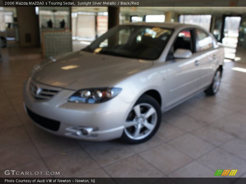 Sunlight Silver Metallic / Black/Red 2006 Mazda MAZDA3 s Touring Sedan