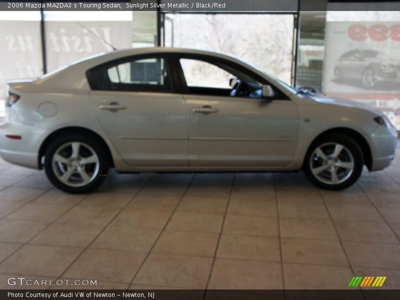 Sunlight Silver Metallic / Black/Red 2006 Mazda MAZDA3 s Touring Sedan