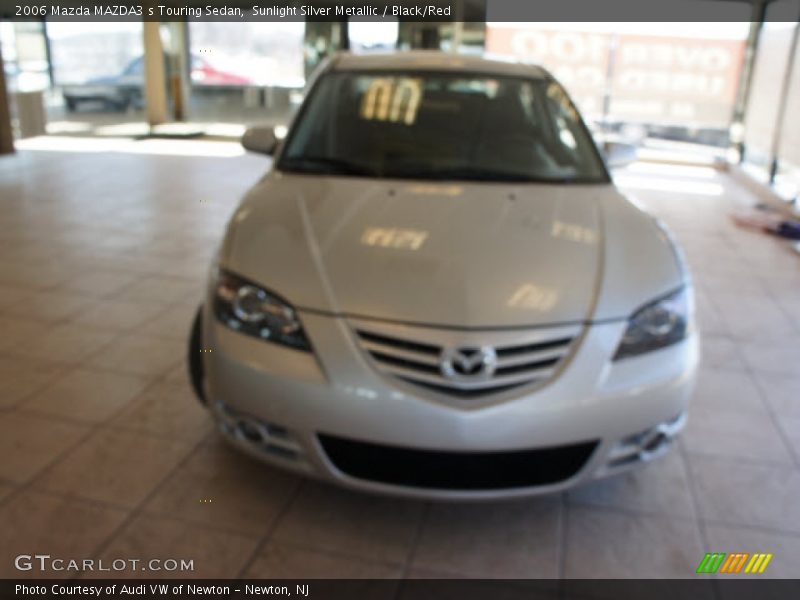 Sunlight Silver Metallic / Black/Red 2006 Mazda MAZDA3 s Touring Sedan
