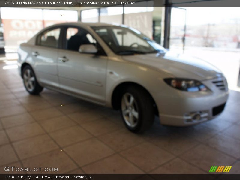 Sunlight Silver Metallic / Black/Red 2006 Mazda MAZDA3 s Touring Sedan