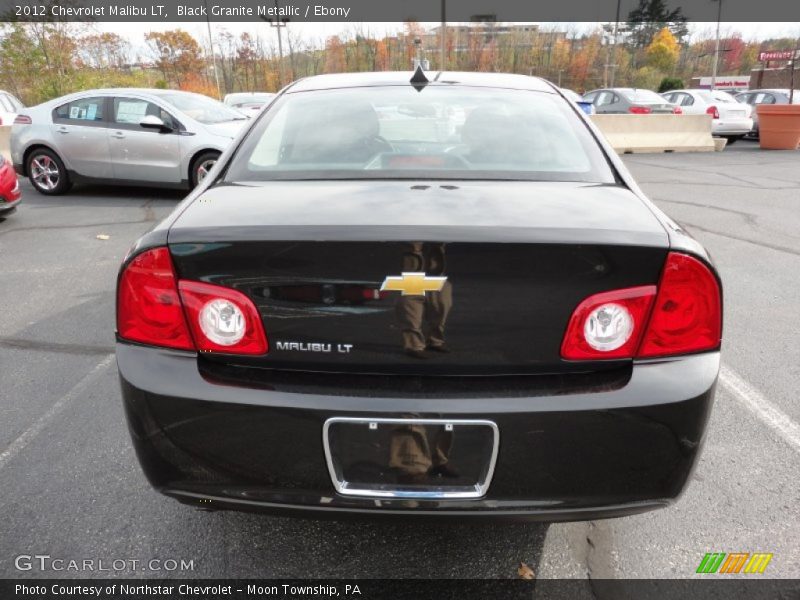 Black Granite Metallic / Ebony 2012 Chevrolet Malibu LT