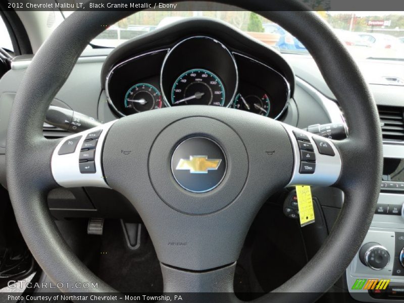 Black Granite Metallic / Ebony 2012 Chevrolet Malibu LT
