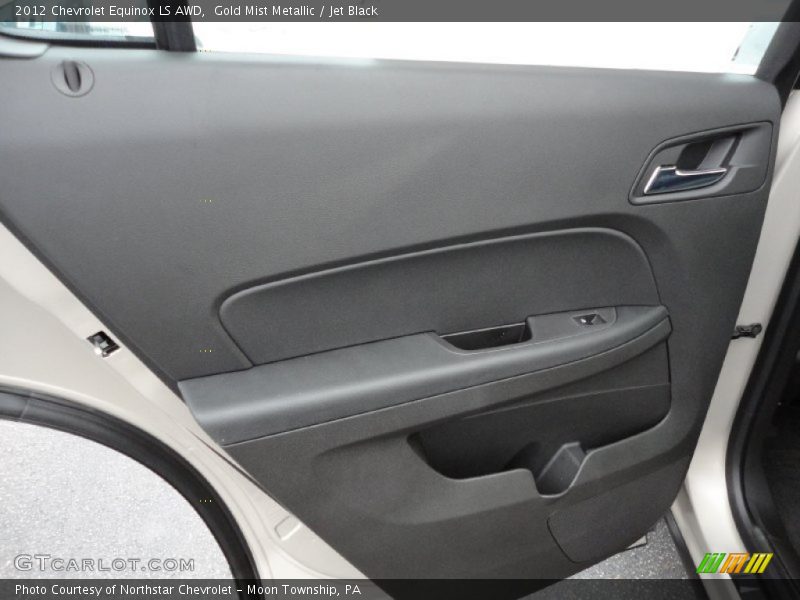 Gold Mist Metallic / Jet Black 2012 Chevrolet Equinox LS AWD