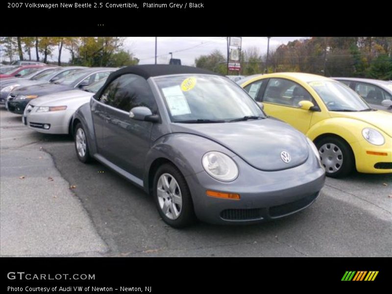 Platinum Grey / Black 2007 Volkswagen New Beetle 2.5 Convertible