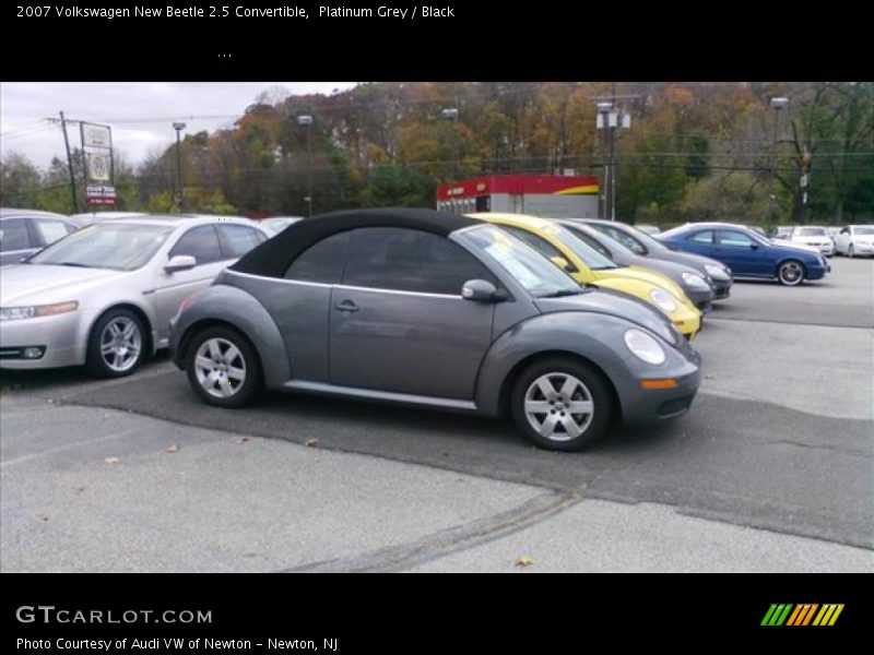 Platinum Grey / Black 2007 Volkswagen New Beetle 2.5 Convertible