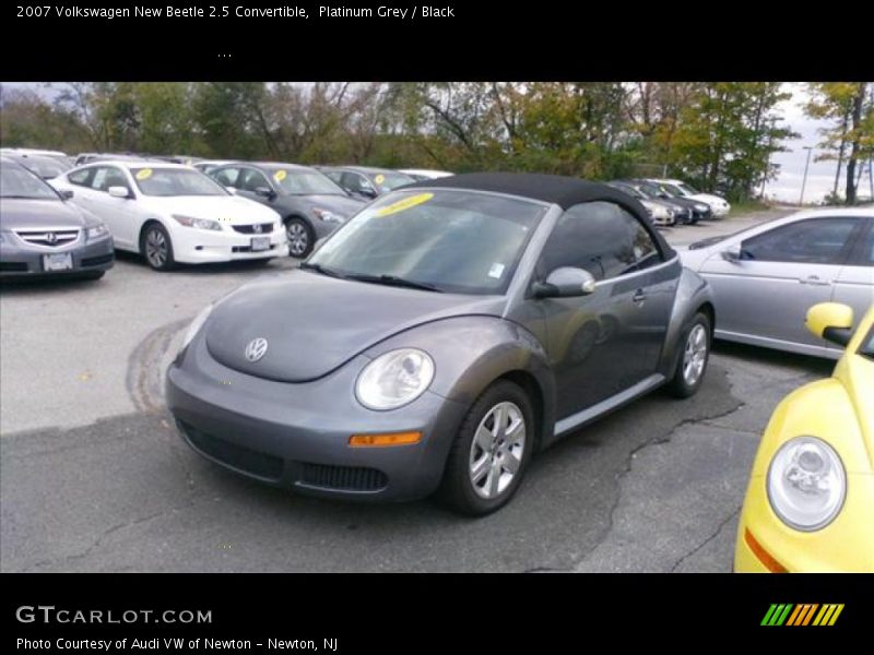 Platinum Grey / Black 2007 Volkswagen New Beetle 2.5 Convertible